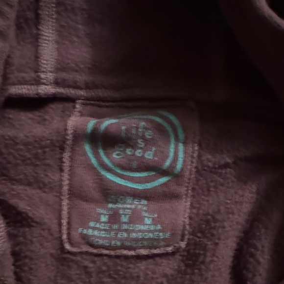 Life Is Good Deep Purple Hoodie - Picture 2 of 2